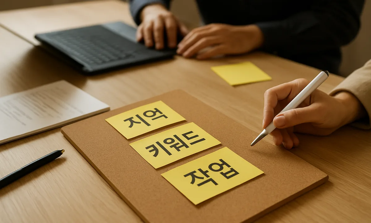 지역 키워드 작업